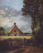 John Constable A cottage in a cornfield oil painting